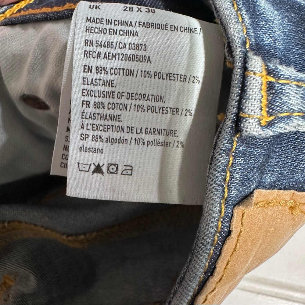 American Eagle Slim Straight jeans men’s 28 x 30 - Picture 9 of 9